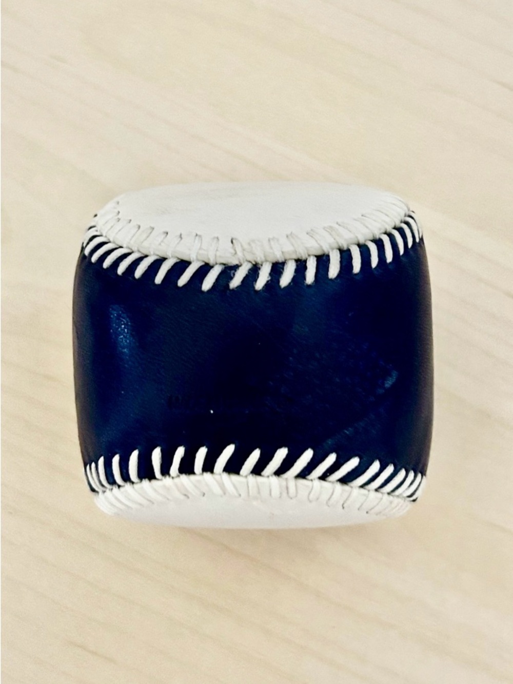 Coach Leather Baseball Paperweight
